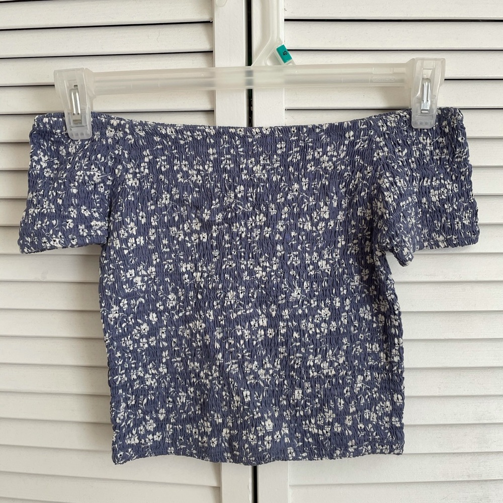 Off shoulder floral top
